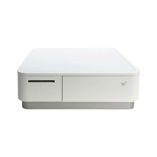 Sistema multifunción mPOP10 - Impresora térmica y Caja registradora INTEGRADOS (USB-C, Lightning) Soporte Universal de Tableta - POS